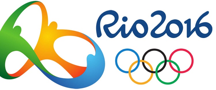 Logotipo dos jogos olímpicos Rio 2016, com anéis olímpicos
